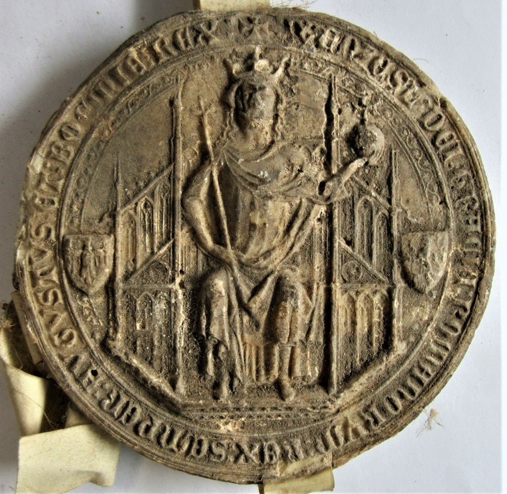 Grand sceau de Wenceslas II de Luxembourg, Roi des Romains (Am Mulhouse – p.i.270)